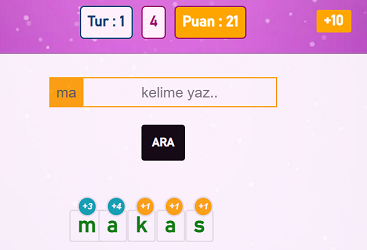 KELİME TÜRETMECE UYGULAMASI